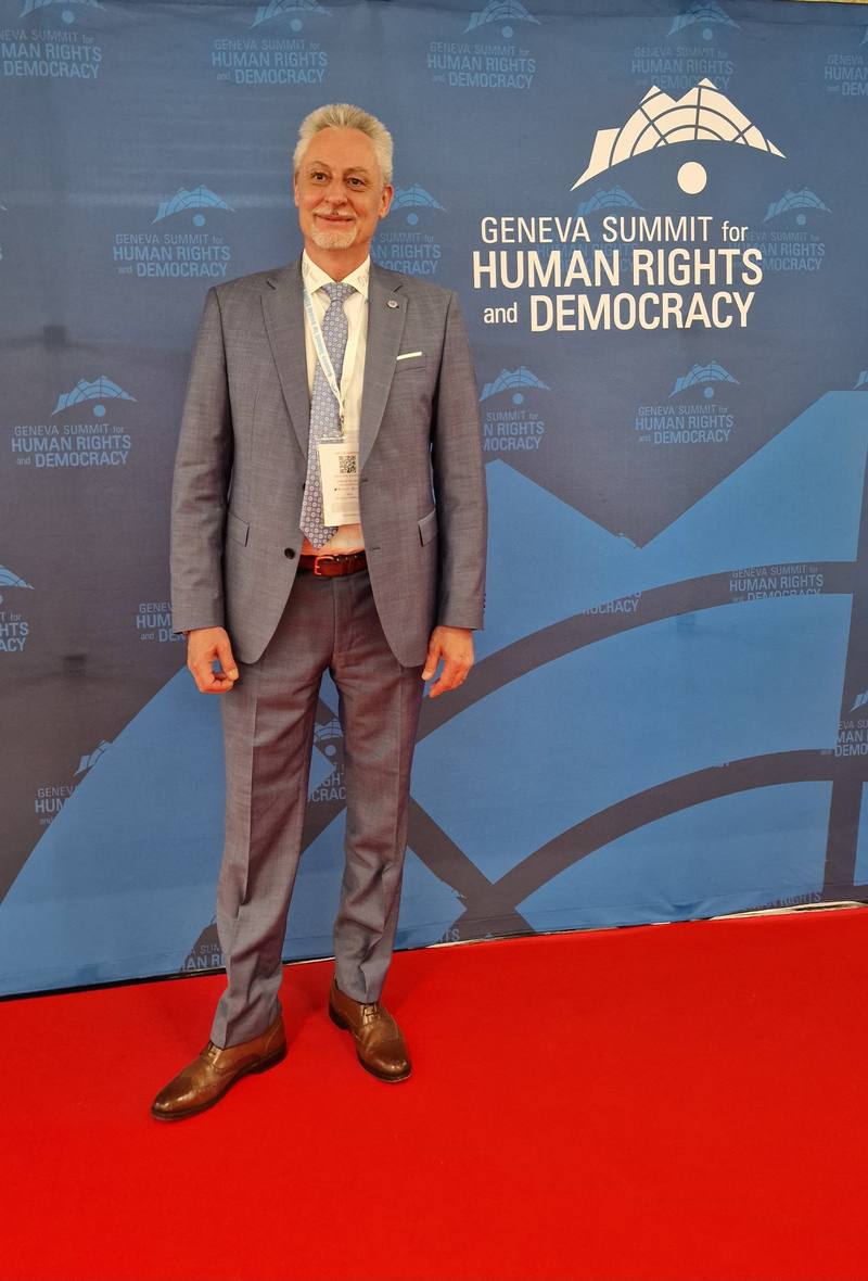 Andreas Schaeppi am Geneva Summit for Human Rights and Democracy.
